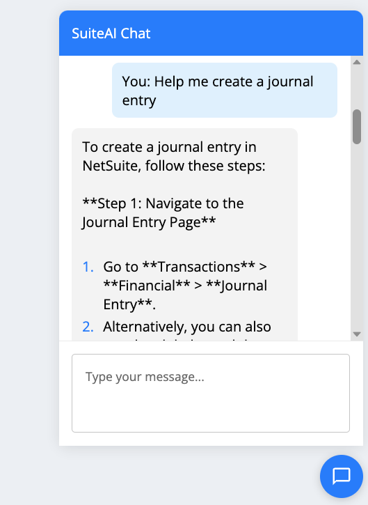AI Chat Interface